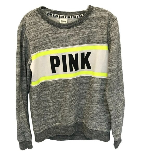 PINK Victoria's Secret Tops - PINK Victoria Secret Sweatshirt Long Sleeve Crew Neck Pullover in Women's Small